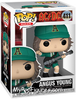 Angus Young (Green Outfit) from AC/DC - Pop! Moments manufactured by Funko [Front]