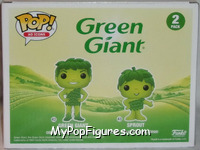 Green Giant & Sprout from Ad Icons - Pop! Sets manufactured by Funko [Back]