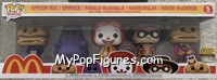 Office Mac / Grimace / Ronald McDonald / Hamburglar / Mayor McCheese from Ad Icons - Pop! Sets manufactured by Funko [Front]