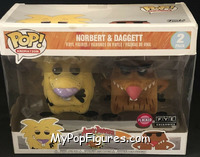 Norbert & Daggett (Flocked) from Angry Beavers - Pop! Sets manufactured by Funko [Front]