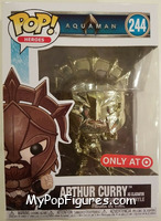 Arthur Curry (Gladiator) (Gold Chrome) from Aquaman - Pop! Vinyl Figures manufactured by Funko [Front]