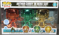 Arthur Curry in Hero Suit (Chrome 3-Pack) from Aquaman - Pop! Vinyl Figures manufactured by Funko [Front]