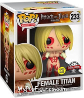 Female Titan (Deluxe) (Glows In The Dark) from Attack on Titan - Pop! Vinyl Figures manufactured by Funko [Front]