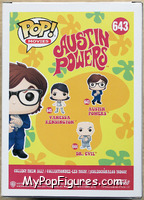 Austin Powers from Austin Powers - Pop! Vinyl Figures manufactured by Funko [Back]