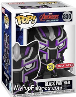 Black Panther (Glows In The Dark) from Avengers - Avengers MechStrike Pop! manufactured by Funko [Front]