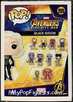 Black Widow from Avengers - Avengers Infinity War Pop! manufactured by Funko [Back]