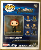 Black Widow (Deluxe) from Avengers - Avengers Assemble Pop! manufactured by Funko [Back]