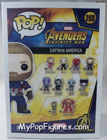 Captain America from Avengers - Avengers Infinity War Pop! manufactured by Funko [Back]