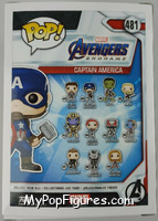 Captain America (Mjolnir) from Avengers - Avengers Endgame Pop! manufactured by Funko [Back]