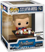 Captain America (Victory Shawarma) (Deluxe) from Avengers - Avengers Pop! manufactured by Funko [Front]