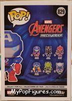 Captain America (Glows in the Dark) from Avengers - Avengers MechStrike Pop! manufactured by Funko [Back]