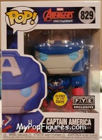 Captain America (Glows in the Dark) from Avengers - Avengers MechStrike Pop! manufactured by Funko [Front]