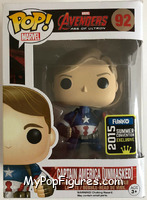 Captain America (Unmasked) from Avengers - Avengers Age of Ultron Pop! manufactured by Funko [Front]