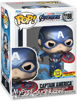 Captain America (Broken Shield) (Glows in the Dark) from Avengers - Avengers Endgame Pop! manufactured by Funko [Front]