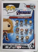 Captain Marvel (With Cards) from Avengers - Avengers Pop! manufactured by Funko [Back]