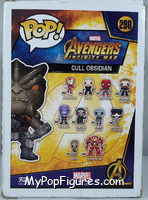 Cull Obsidian from Avengers - Avengers Infinity War Pop! manufactured by Funko [Back]