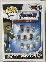 Hulk from Avengers - Avengers Endgame Pop! manufactured by Funko [Back]