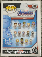 Hulk (Gauntlet) (Blue Chrome) from Avengers - Avengers Endgame Pop! manufactured by Funko [Back]