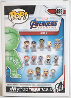 Hulk (Gauntlet) (Green Chrome) from Avengers - Avengers Endgame Pop! manufactured by Funko [Back]