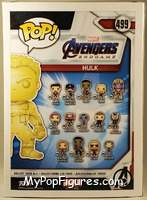 Hulk (Gauntlet) (Yellow Chrome) from Avengers - Avengers Endgame Pop! manufactured by Funko [Back]