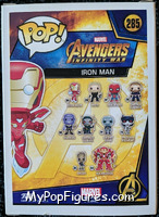 Iron Man (Mark L) from Avengers - Avengers Infinity War Pop! manufactured by Funko [Back]