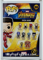 Iron Man (Mark L) (Unmasked) from Avengers - Avengers Infinity War Pop! manufactured by Funko [Back]