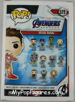 Iron Man from Avengers - Avengers Endgame Pop! manufactured by Funko [Back]