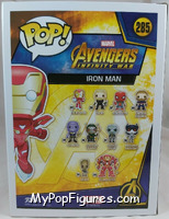 Iron Man (Mark L) (Red Chrome) from Avengers - Avengers Infinity War Pop! manufactured by Funko [Back]