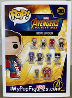 Iron Spider (Unmasked) from Avengers - Avengers Infinity War Pop! manufactured by Funko [Back]