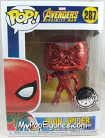 Iron Spider (Chrome) (Special Edition) from Avengers - Avengers Infinity War Pop! manufactured by Funko [Front]