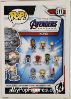 Korg from Avengers - Avengers Endgame Pop! manufactured by Funko [Back]