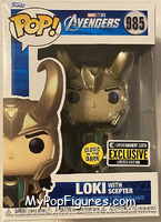 Loki with Scepter (Glows in the Dark) from Avengers - Avengers Pop! manufactured by Funko [Front]