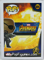 Nick Fury (Snapped) from Avengers - Avengers Infinity War Pop! manufactured by Funko [Back]