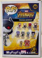 Proxima Midnight from Avengers - Avengers Infinity War Pop! manufactured by Funko [Back]