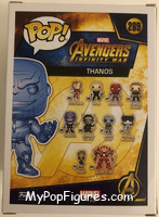 Thanos (Gauntlet) (Blue Chrome) from Avengers - Avengers Infinity War Pop! manufactured by Funko [Back]