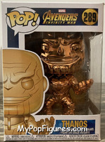 Thanos (Gauntlet) (Yellow Chrome) from Avengers - Avengers Infinity War Pop! manufactured by Funko [Front]