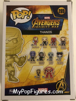 Thanos (Gauntlet) (Gold Chrome) from Avengers - Avengers Infinity War Pop! manufactured by Funko [Back]