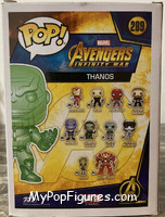 Thanos (Gauntlet) (Green Chrome) (Special Edition) from Avengers - Avengers Infinity War Pop! manufactured by Funko [Back]