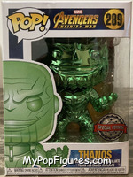 Thanos (Gauntlet) (Green Chrome) (Special Edition) from Avengers - Avengers Infinity War Pop! manufactured by Funko [Front]