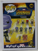 Thanos (Gauntlet) (Purple Chrome) from Avengers - Avengers Infinity War Pop! manufactured by Funko [Back]