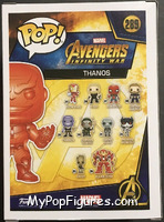 Thanos (Gauntlet) (Red Chrome) from Avengers - Avengers Infinity War Pop! manufactured by Funko [Back]