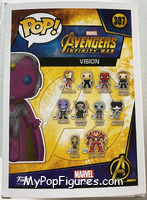 Vision from Avengers - Avengers Infinity War Pop! manufactured by Funko [Back]