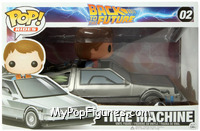 Time Machine from Back to the Future - Pop! Rides manufactured by Funko [Front]