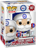 76ers Santa from Basketball - Holiday Pop! manufactured by Funko [Front]