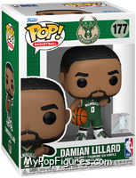 Damian Lillard (Green Jersey) (Bucks) from Basketball - Pop! Vinyl Figures manufactured by Funko [Front]