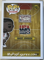 Magic Johnson (US Dream Team) from Basketball - Pop! Vinyl Figures manufactured by Funko [Back]