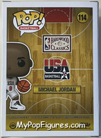 Michael Jordan (US Dream Team) from Basketball - Pop! Vinyl Figures manufactured by Funko [Back]