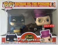 Batman vs Penguin from Batman - Classic TV Series - Pop! Vinyl Figures manufactured by Funko [Front]