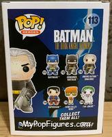 Armored Batman (No Mask) from Batman - Dark Knight Rises Pop! manufactured by Funko [Back]