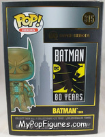 Batman (1989) (Patina) from Batman - Batman 80 Years Pop! manufactured by Funko [Back]